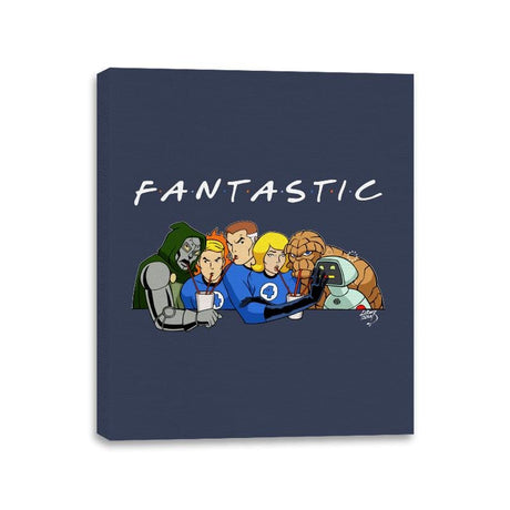 Fantastic Friends - Canvas Wraps Canvas Wraps RIPT Apparel 11x14 / Navy