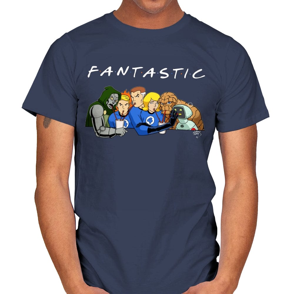 Fantastic Friends - Mens T-Shirts RIPT Apparel Small / Navy