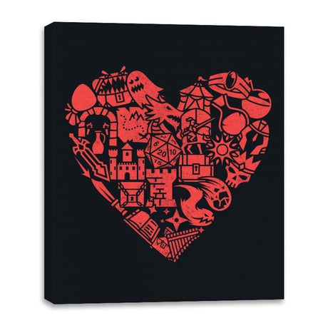 Fantasy Lover  - Canvas Wraps Canvas Wraps RIPT Apparel 16x20 / Black