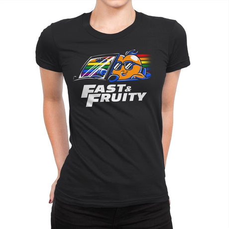 Fast & Fruity - Womens Premium T-Shirts RIPT Apparel Small / Black