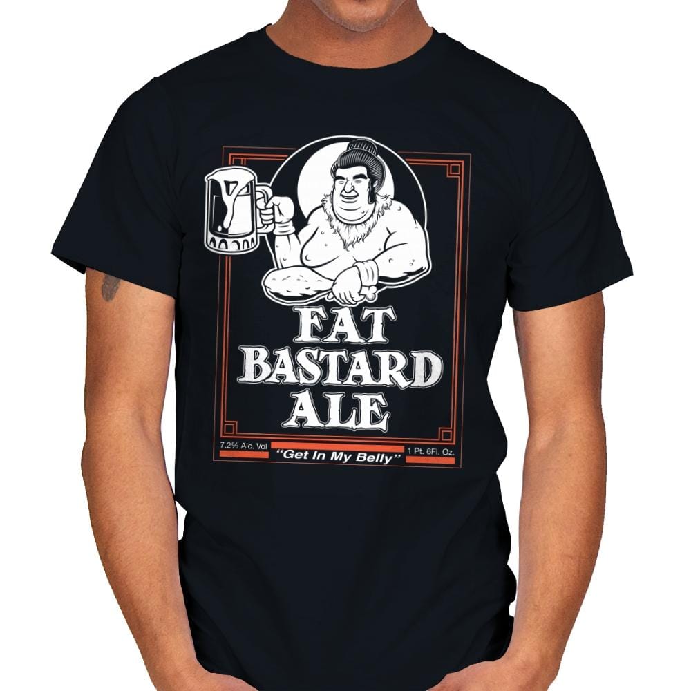 Fat Bastard Ale - Mens T-Shirts RIPT Apparel Small / Black