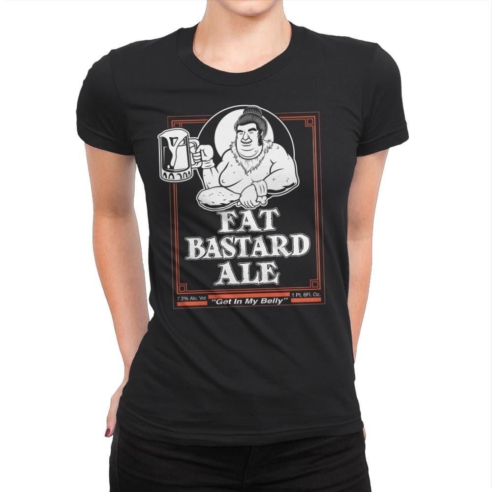 Fat Bastard Ale - Womens Premium T-Shirts RIPT Apparel Small / Black