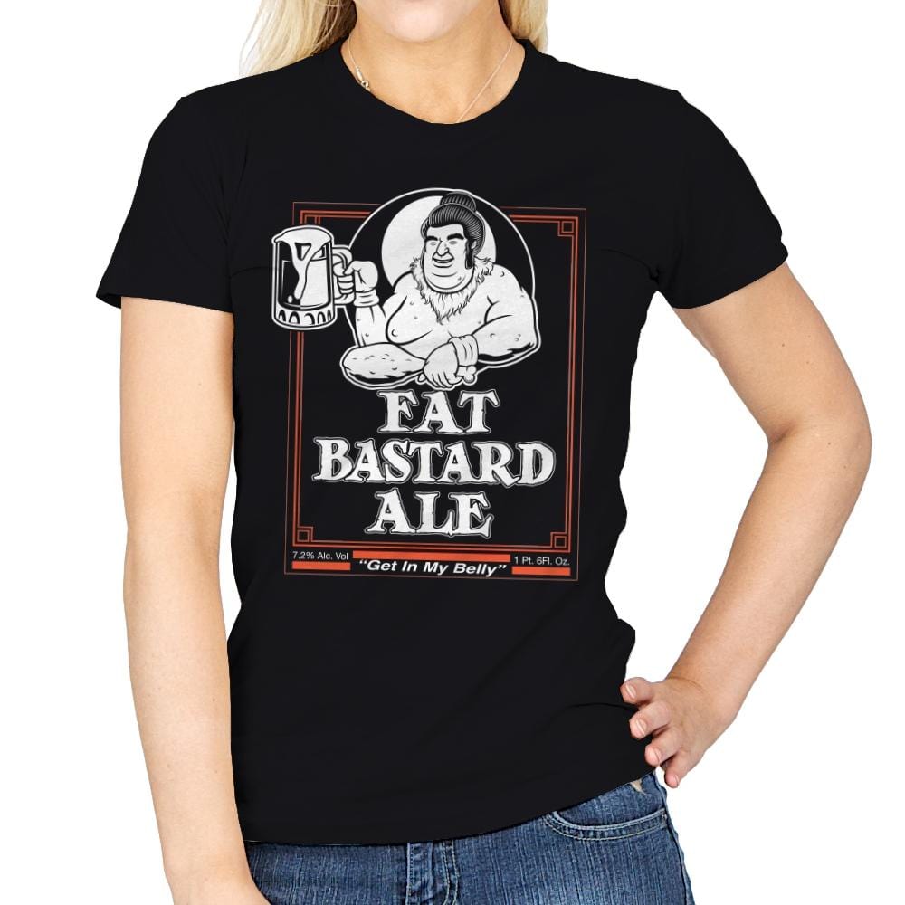 Fat Bastard Ale - Womens T-Shirts RIPT Apparel Small / Black