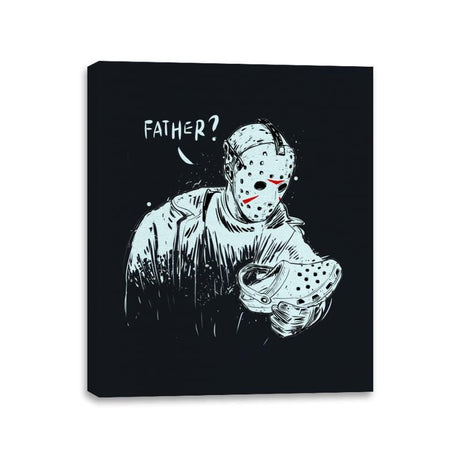 Father? - Canvas Wraps Canvas Wraps RIPT Apparel 11x14 / Black