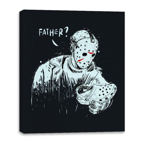 Father? - Canvas Wraps Canvas Wraps RIPT Apparel 16x20 / Black