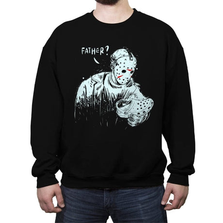 Father? - Crew Neck Sweatshirt Crew Neck Sweatshirt RIPT Apparel Small / Black