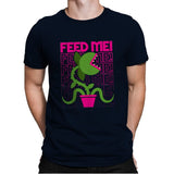 Feed Me! - 80s Movies Minimal Design - Mens Premium T-Shirts RIPT Apparel Small / Midnight Navy