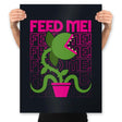 Feed Me! - 80s Movies Minimal Design - Prints Posters RIPT Apparel 18x24 / Black