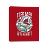 Feed Me!! - Canvas Wraps Canvas Wraps RIPT Apparel 11x14 / Red