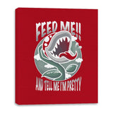 Feed Me!! - Canvas Wraps Canvas Wraps RIPT Apparel 16x20 / Red