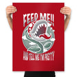 Feed Me!! - Prints Posters RIPT Apparel 18x24 / Red