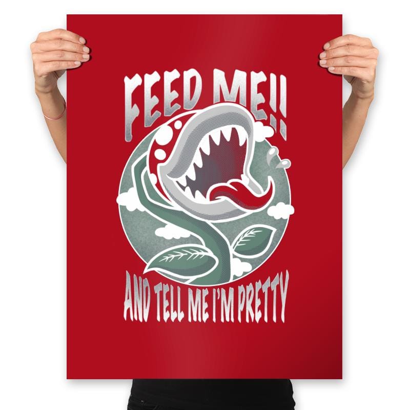 Feed Me!! - Prints Posters RIPT Apparel 18x24 / Red