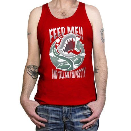 Feed Me!! - Tanktop Tanktop RIPT Apparel X-Small / Red