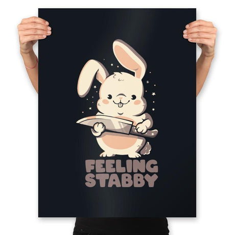 Feeling Stabby - Prints Posters RIPT Apparel 18x24 / Black