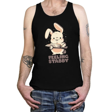 Feeling Stabby - Tanktop Tanktop RIPT Apparel X-Small / Black