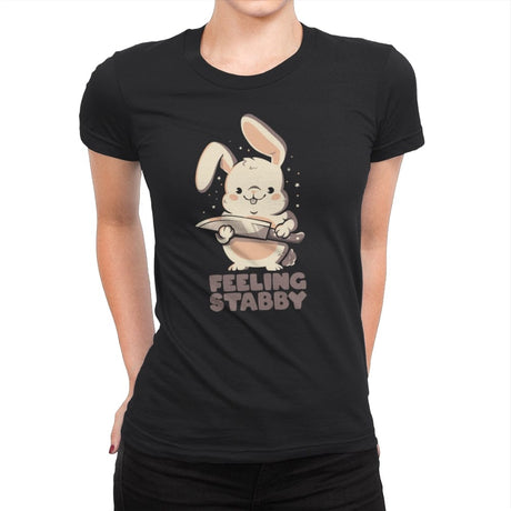 Feeling Stabby - Womens Premium T-Shirts RIPT Apparel Small / Black