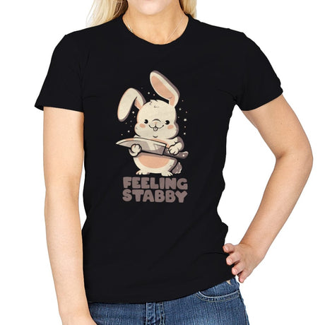 Feeling Stabby - Womens T-Shirts RIPT Apparel Small / Black