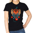 Feline Samurai 2 - Womens T-Shirts RIPT Apparel Small / Black