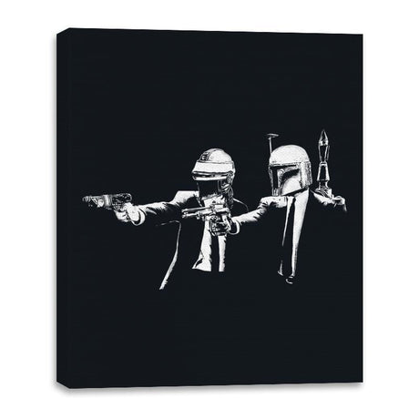 Fett Fiction - Canvas Wraps Canvas Wraps RIPT Apparel 16x20 / Black