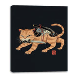 Fierce Catana - Canvas Wraps Canvas Wraps RIPT Apparel 16x20 / Black