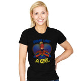 Fight Like A Captain - Womens T-Shirts RIPT Apparel Small / Black