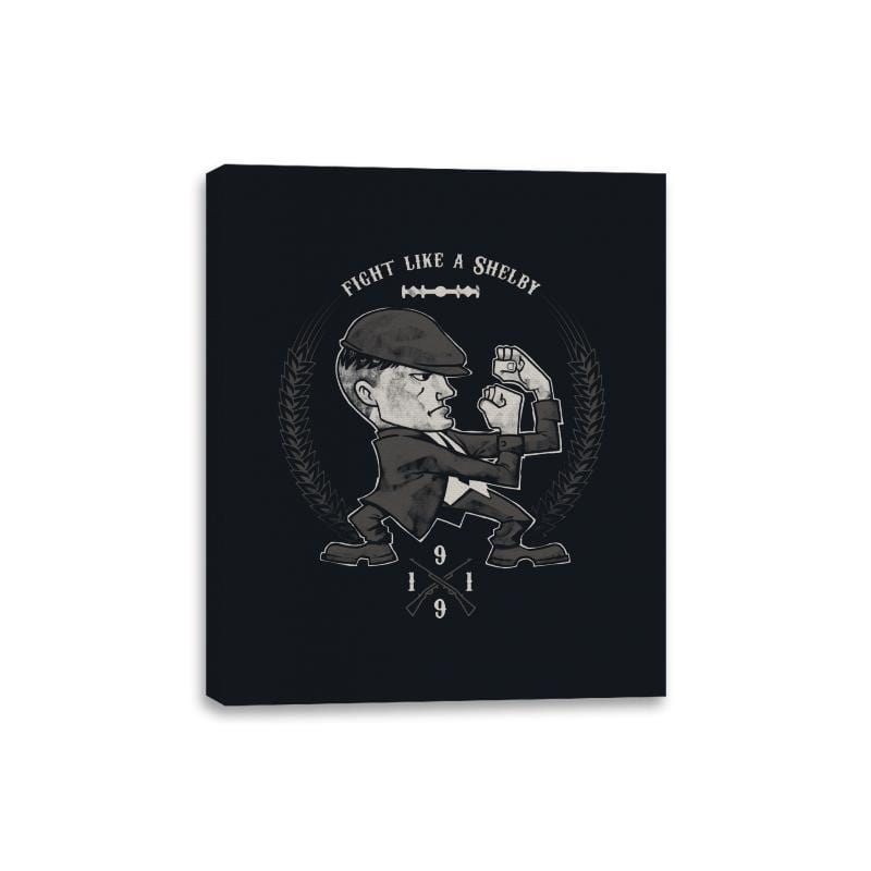 Fight like a Shelby - Canvas Wraps Canvas Wraps RIPT Apparel 8x10 / Black