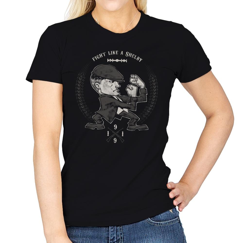 Fight like a Shelby - Womens T-Shirts RIPT Apparel Small / Black