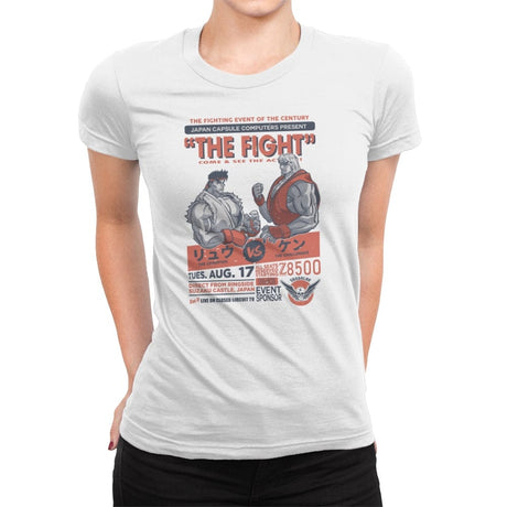 Fight Night - Womens Premium T-Shirts RIPT Apparel Small / White