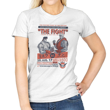 Fight Night - Womens T-Shirts RIPT Apparel Small / White