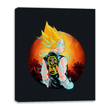 Fighter Kid - Canvas Wraps Canvas Wraps RIPT Apparel 16x20 / Black