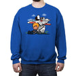 Fighter Pilot Nuts - Crew Neck Sweatshirt Crew Neck Sweatshirt RIPT Apparel Small / Royal