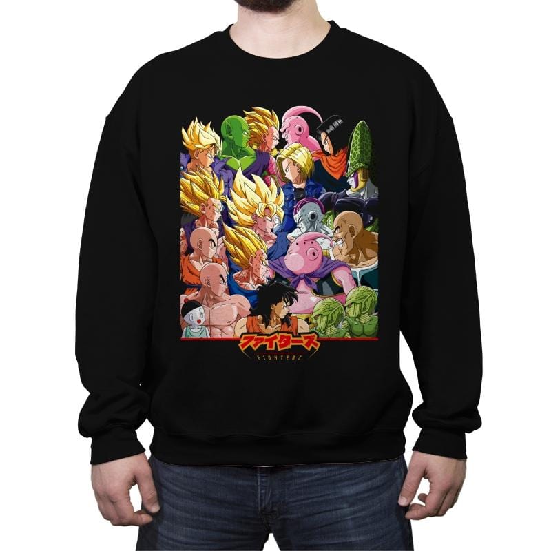 FighterZ - Crew Neck Sweatshirt Crew Neck Sweatshirt RIPT Apparel Small / Black