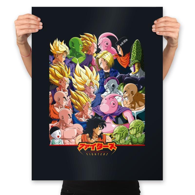 FighterZ - Prints Posters RIPT Apparel 18x24 / Black