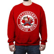 Fightin' Hicks - Crew Neck Sweatshirt Crew Neck Sweatshirt RIPT Apparel Small / Red