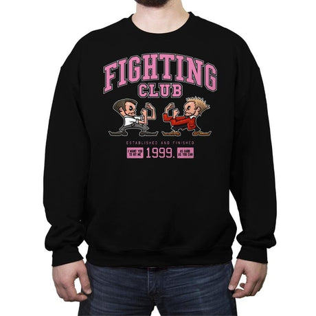 Fighting Club - Crew Neck Sweatshirt Crew Neck Sweatshirt RIPT Apparel Small / Black