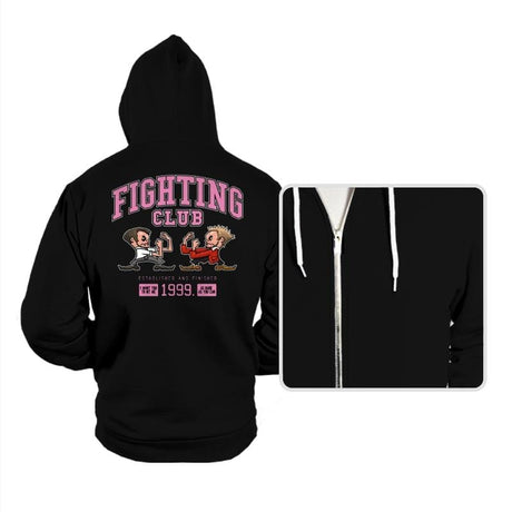 Fighting Club - Hoodies Hoodies RIPT Apparel Small / Black