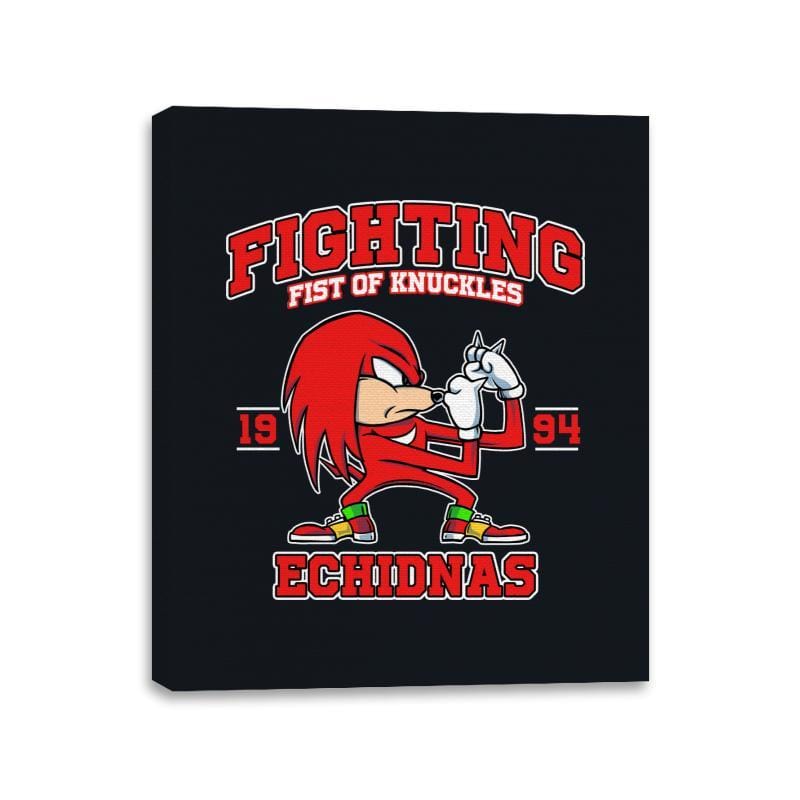 Fighting Echidnas - Canvas Wraps Canvas Wraps RIPT Apparel 11x14 / Black