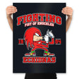 Fighting Echidnas - Prints Posters RIPT Apparel 18x24 / Black