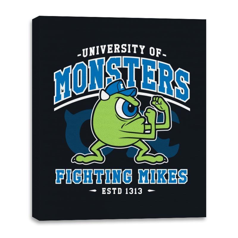 Fighting Mikes - Canvas Wraps Canvas Wraps RIPT Apparel 16x20 / Black