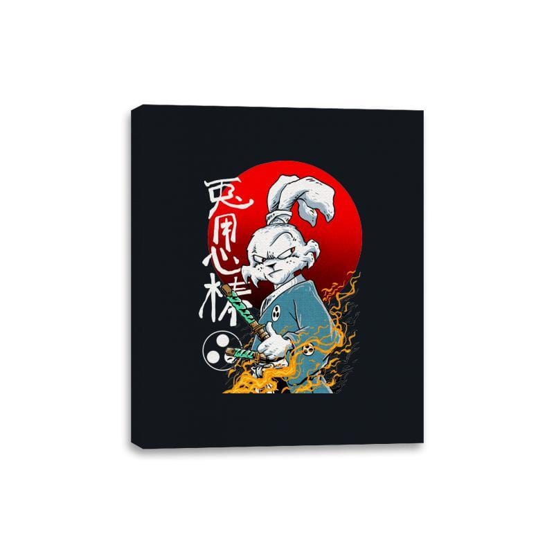 Fighting Rabbit - Best Seller - Canvas Wraps Canvas Wraps RIPT Apparel 8x10 / Black