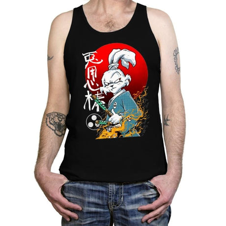 Fighting Rabbit - Tanktop Tanktop RIPT Apparel X-Small / Black