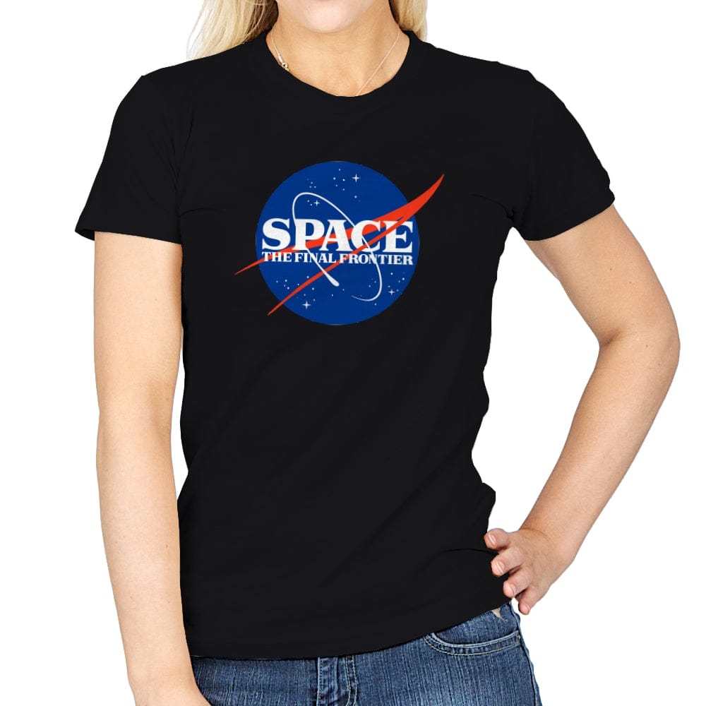 Final Frontier - Womens T-Shirts RIPT Apparel Small / Black