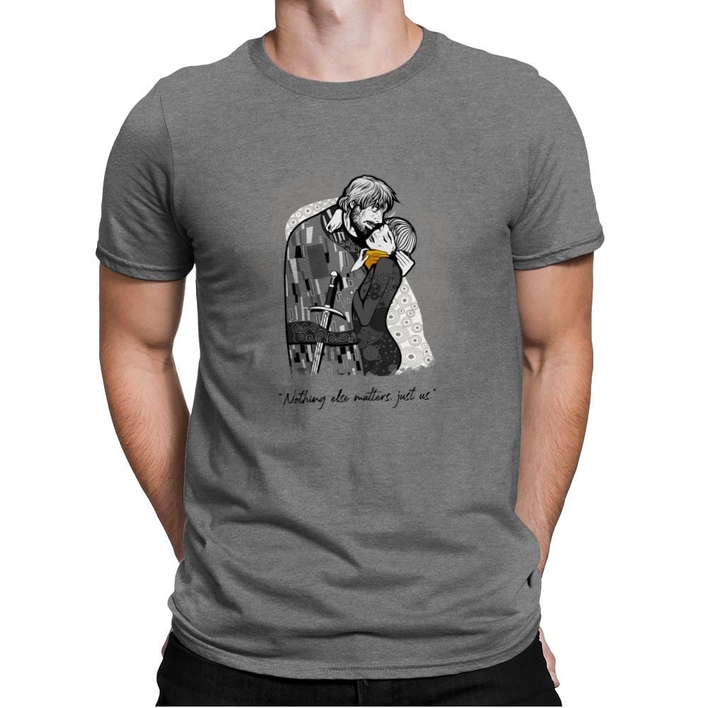 Final Kiss - Mens Premium T-Shirts RIPT Apparel Small / Heather Grey