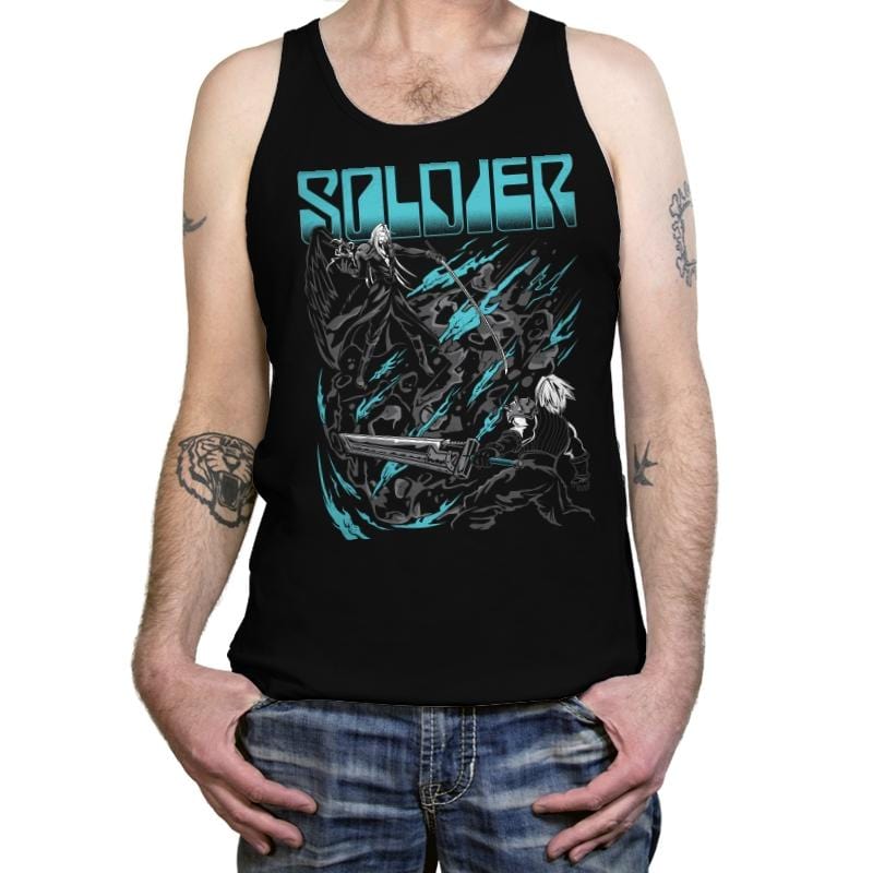 Final Soldier - Tanktop Tanktop RIPT Apparel X-Small / Black