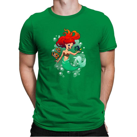 Finding Friends - Miniature Mayhem - Mens Premium T-Shirts RIPT Apparel Small / Kelly Green