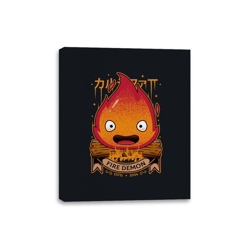 Fire Demon - Canvas Wraps Canvas Wraps RIPT Apparel 8x10 / Black