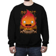 Fire Demon - Crew Neck Sweatshirt Crew Neck Sweatshirt RIPT Apparel Small / Black