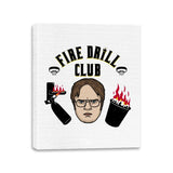 Fire Drill Club! - Canvas Wraps Canvas Wraps RIPT Apparel 11x14 / White