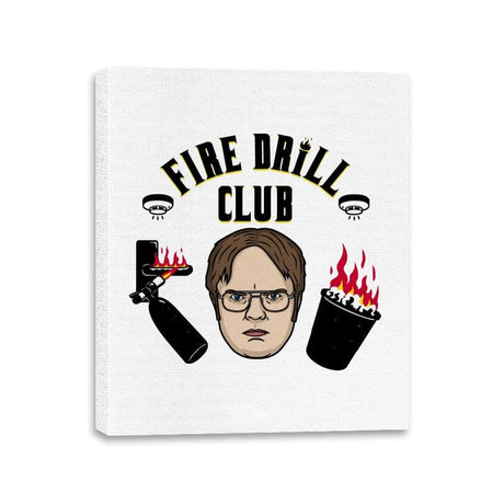 Fire Drill Club! - Canvas Wraps Canvas Wraps RIPT Apparel 11x14 / White