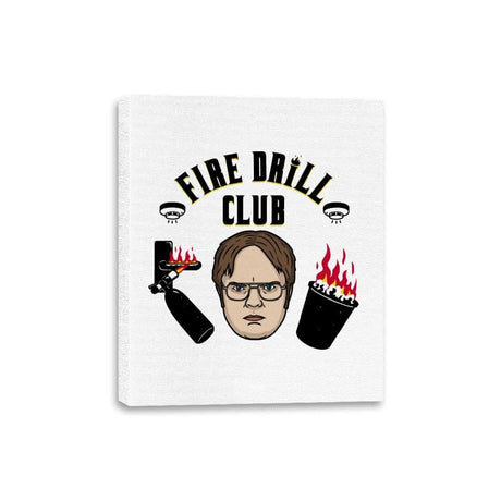 Fire Drill Club! - Canvas Wraps Canvas Wraps RIPT Apparel 8x10 / White